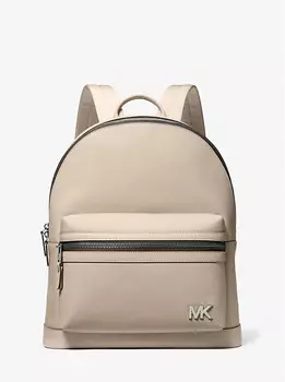 Рюкзак Edison из устойчивой к царапинам кожи с перекрестной текстурой Michael Kors, желтый