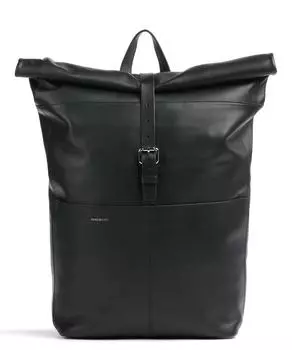 Рюкзак Everyday Originals Antonia Rolltop 14 дюймов из мелкозернистой кожи Sandqvist, черный