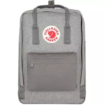 Рюкзак FJLLRVEN Kanken Re Wool 40 cm Laptopfach, цвет granite grey