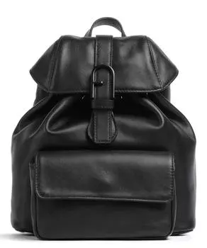 Рюкзак Flow s из мелкозернистой телячьей кожи. Furla, черный