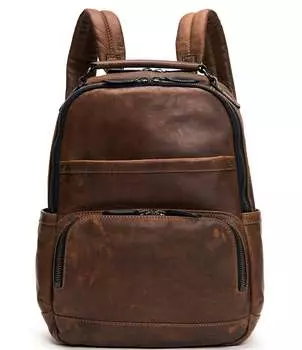 Рюкзак Frye Logan из полированной кожи, коричневый