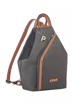 Рюкзак городской Соня, нейлон, кулон, молния, женский PICARD, темно-серый