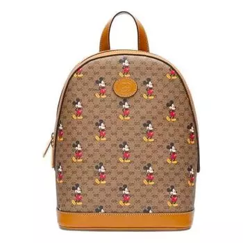 Рюкзак GUCCI x Disney Mickey Mouse Leather Backpack 'Beige Brown', коричневый