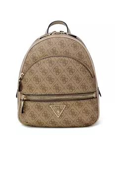 Рюкзак Guess с принтом, бежевый