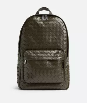 Рюкзак Intrecciato Bottega Veneta, нейтральный/серо-зеленый