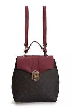 Рюкзак из экокожи Lucky Bees, красный