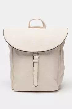 Рюкзак из экокожи с кепкой Francesca Rossi, бежевый