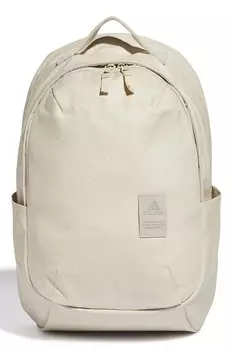 Рюкзак из хлопка с регулируемыми лямками Adidas Performance, бежевый