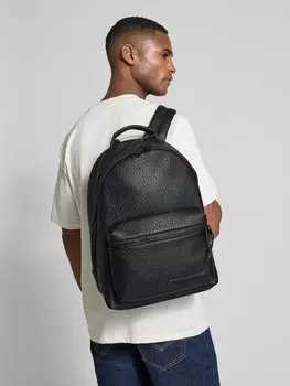 Рюкзак из искусственной кожи, модель «VENICE» ARMANI EXCHANGE, черный