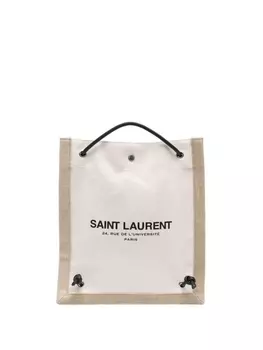 Рюкзак из канваса Saint Laurent, бежевый