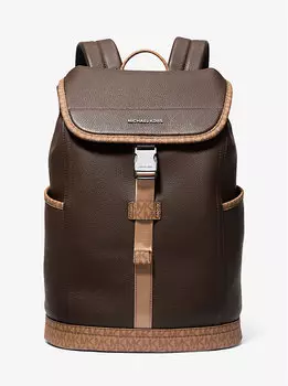 Рюкзак из кожи Hudson с фирменным логотипом Michael Kors, коричневый