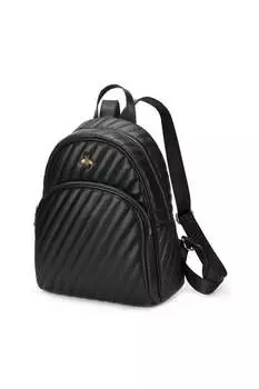 Рюкзак из кожи ворона со стеганым эффектом C'Iel, черный