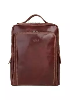 Рюкзак из натуральной кожи, производство Италия pike, коричневый