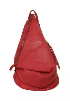 Рюкзак из натуральной кожи, производство Италия Samantha Look, красный
