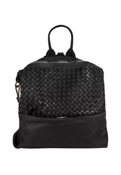 Рюкзак из натуральной кожи, производство Италия Samantha Look, черный