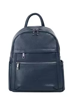 Рюкзак из натуральной кожи, производство Италия Samantha Look, синий