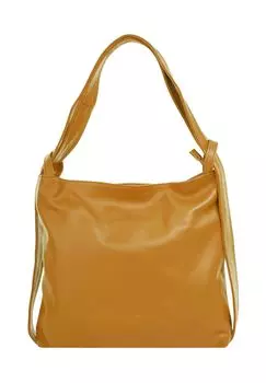 Рюкзак из натуральной кожи, производство Италия Samantha Look, желтый