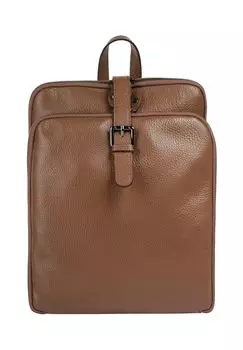 Рюкзак из натуральной кожи, производство Италия Cluty, цвет Cognac