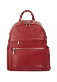 Рюкзак из натуральной кожи, производство Италия Samantha Look, красный
