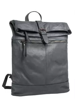 Рюкзак из натуральной кожи, производство Италия Forty, серый