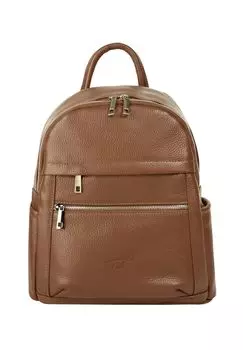 Рюкзак из натуральной кожи, производство Италия Samantha Look, цвет Cognac