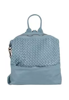 Рюкзак из натуральной кожи, производство Италия Samantha Look, синий