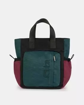 Рюкзак из нейлона среднего синего цвета с контрастными деталями Caminatta, синий