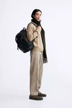 Рюкзак из нейлона ZARA, черный