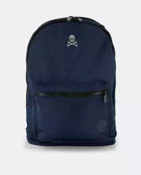 Рюкзак из переработанного полиэстера синего цвета на молнии Scalpers, синий