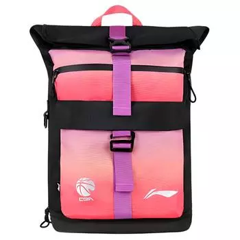 Рюкзак из полиэстера LiNing Basketball Collection, стандартный, унисекс, черный, фиолетовый