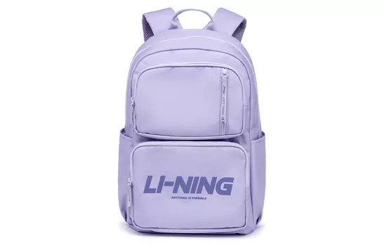 Рюкзак из полиэстера LiNing Sports Life Collection, обычный, унисекс, маленький, фиолетовый