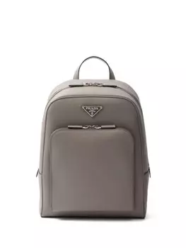 Рюкзак из сафьяновой кожи Prada, серый