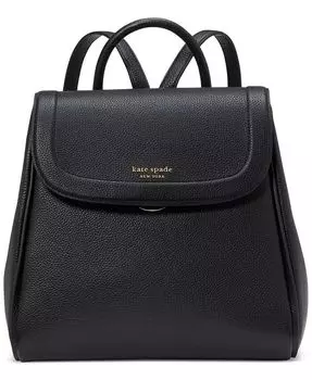 Рюкзак из шагреневой кожи с завязками Kate Spade New York, черный