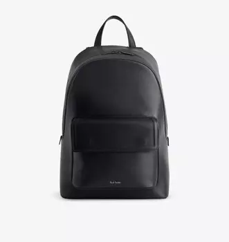 Рюкзак из тисненой кожи Paul Smith, черный