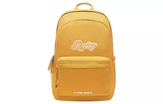Рюкзак из ткани LiNing Sportlife, обычный, унисекс, пшенично-золотой
