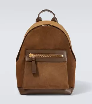 Рюкзак из замши с кожаными деталями Buckley Tom Ford, Walnut