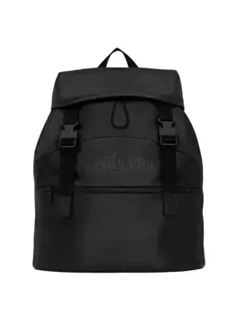 Рюкзак из зерненой кожи Saint Laurent, черный