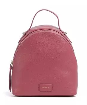 Рюкзак из зернистой кожи с вуалью Coccinelle, розовый