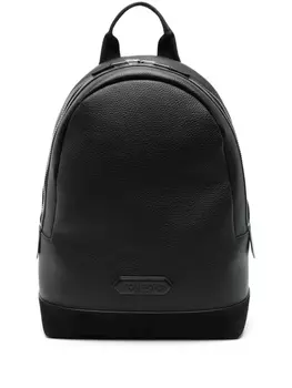 Рюкзак из зернистой кожи TOM FORD, черный