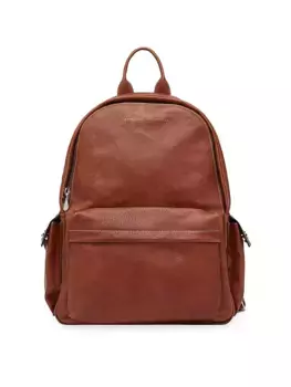 Рюкзак из зернистой телячьей кожи Brunello Cucinelli, цвет copper