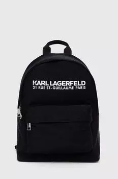 Рюкзак женский Karl Lagerfeld с надписью, черный