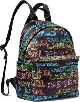 Рюкзак Karl Lagerfeld Paris Amour Backpack, цвет Black/Neon Citrus