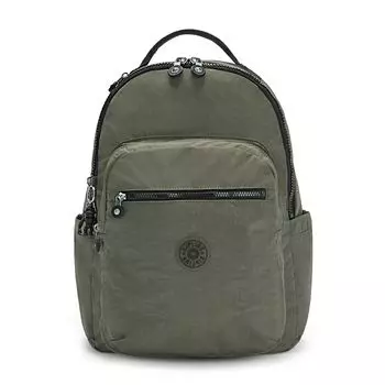 Рюкзак Kipling Basic Seoul 44 cm Laptopfach, цвет green moss