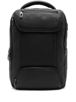 Рюкзак кожаный PIQUADRO, черный