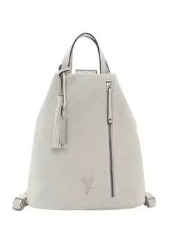 Рюкзак, кулон, эмблема, однотонный, женский SURI FREY, экрю