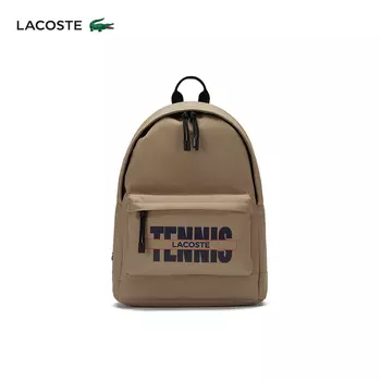 Рюкзак Lacoste с буквенным принтом, хаки