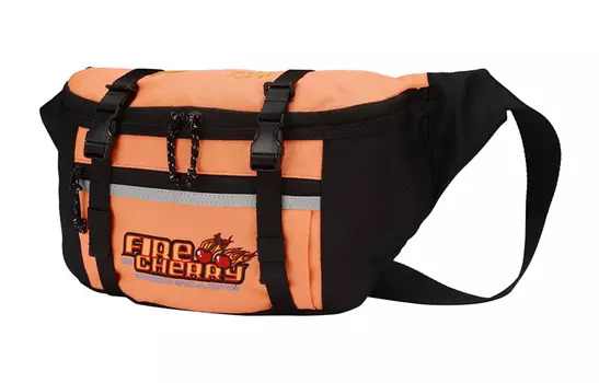 Рюкзак LiNing из полиэстера, поясная сумка, обычная, унисекс, оранжево-оранжевая