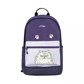 Рюкзак LiNing Sports Life Collection из полиэстера, стандартный, унисекс, белый, фиолетовый