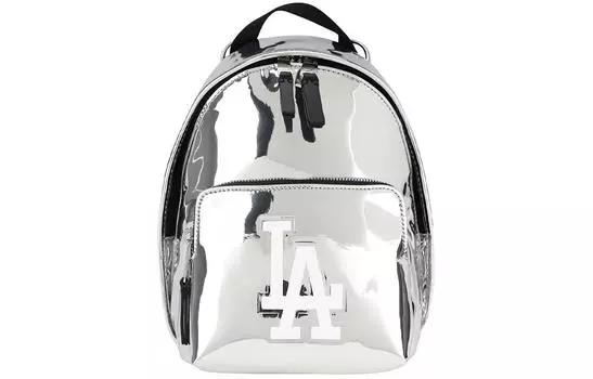 Рюкзак Los Angeles Dodgers из искусственной кожи, сумка на плечо, обычный, унисекс, серебристый MLB