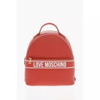 Рюкзак LOVE из искусственной кожи с напечатанным контрастным логотипом Moschino, Red